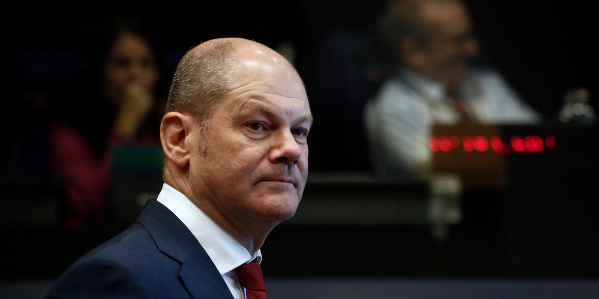 Kanclerz Olaf Scholz może z niepokojem obserwować, co się dzieje w podstawie niemieckiej gospodarki.