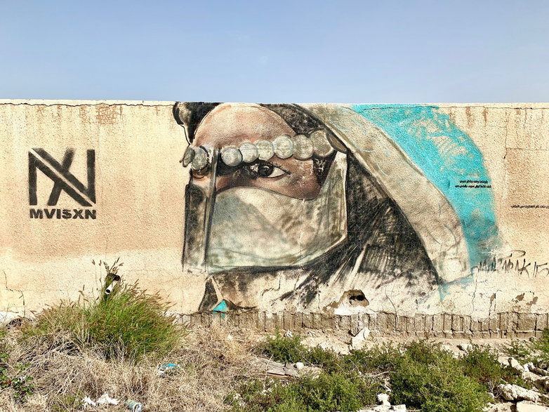 Mural w Katarze 