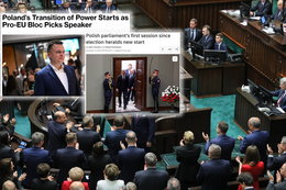 Zagraniczne media o pierwszym posiedzeniu Sejmu. Wyraźny podział na dwa bloki