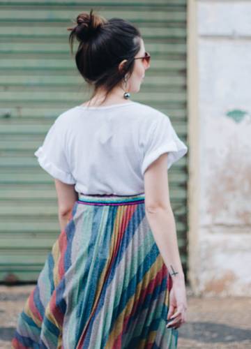 Modne plisowane spódnice pastelowe i we wzory | Ofeminin