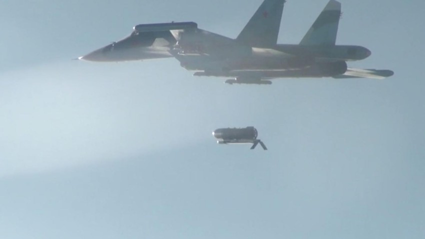 Ruski borbeni avion lansira jedreću bombu od 3000 kilograma | Foto: Getty Images/Russian Defence Ministry