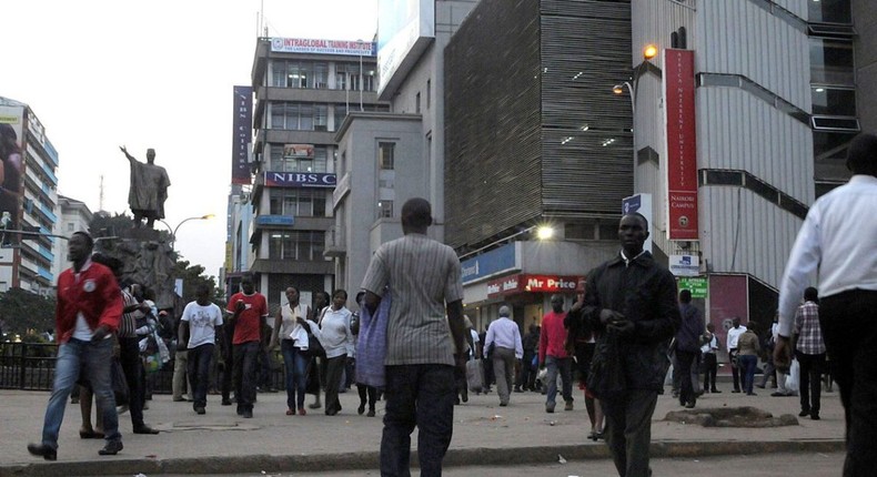 People walking to work in Nairobi - Photo Courtesy