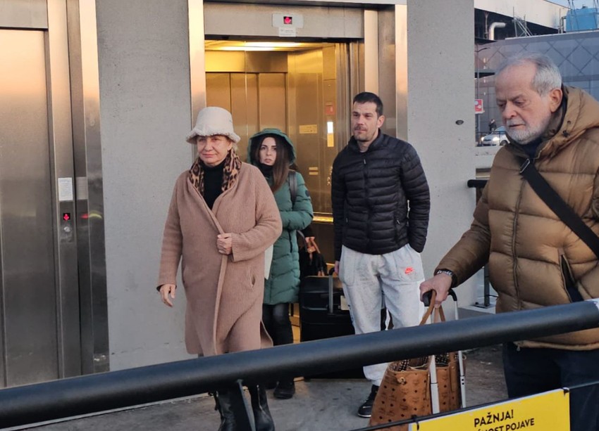 Vesna Zmijanac na aerodromu