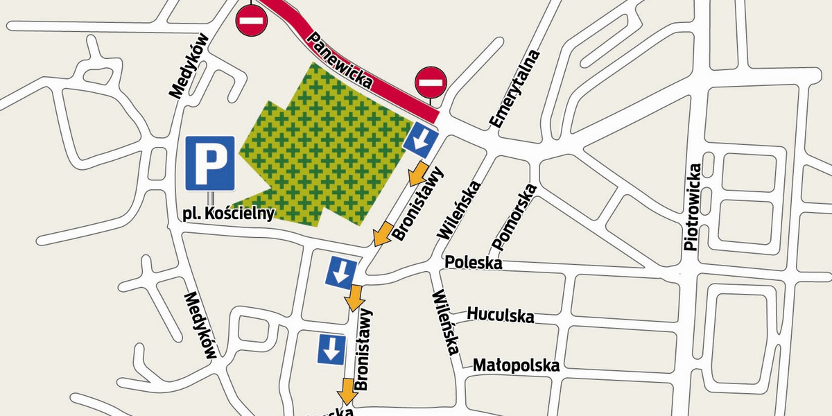 Mapa cmentarz Panewnicka w Katowicach.