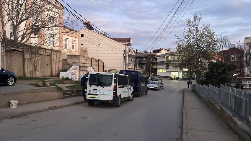 Policija u centru opštine, Kočani, Severna Makedonija