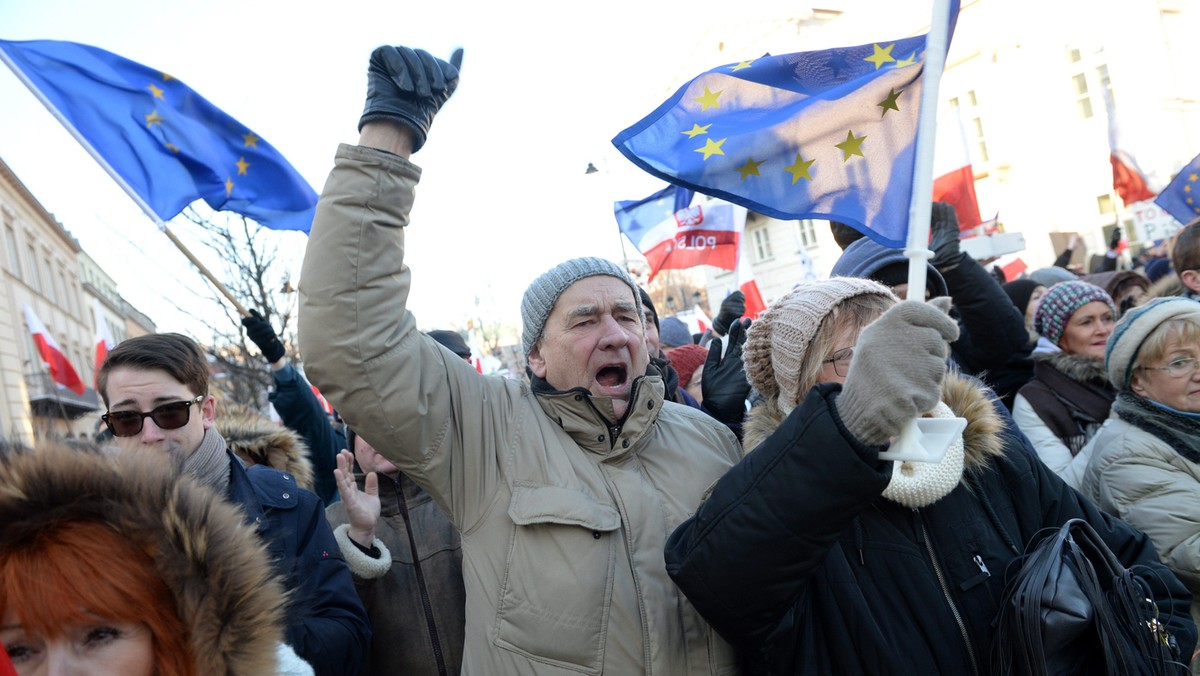 uczestnicy manifestacji