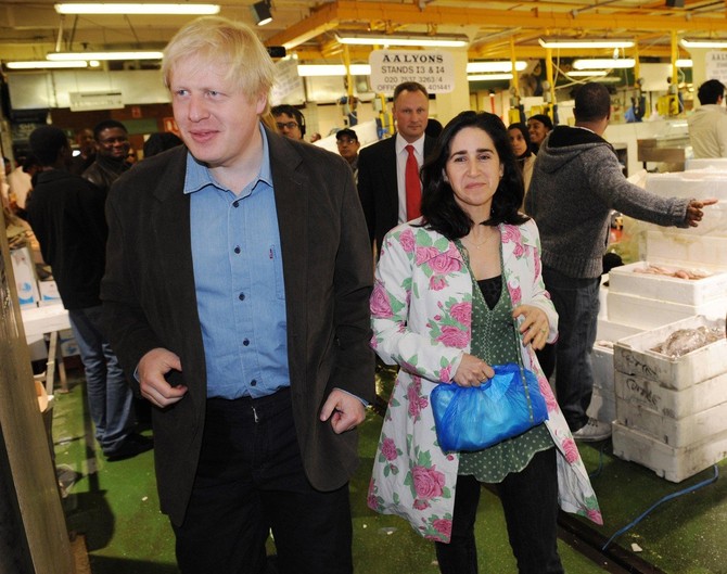 Boris sa bivšom suprugom Marinom