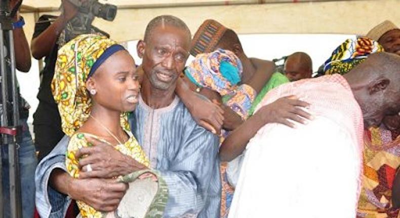 Chibok girls reunite with parents in Abuja