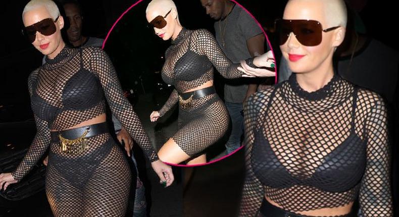 Amber Rose steps out in racy utfit for club night in L.A