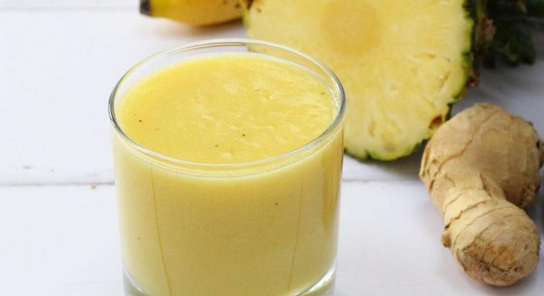 Pineapple ginger smoothie