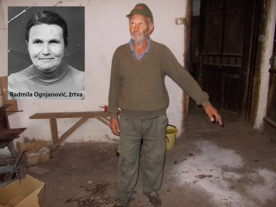 Vlasta Ognjanović pokazuje mesto zločina: Pokušao sam da dozovem pomoć