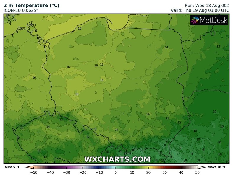 Temperatura zróżnicowana