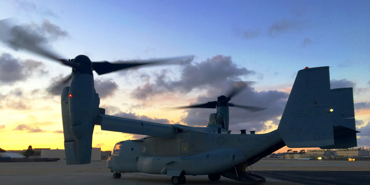 Part plane, part helicopter — here's what it's like to fly in the military's quirky MV-22 Osprey