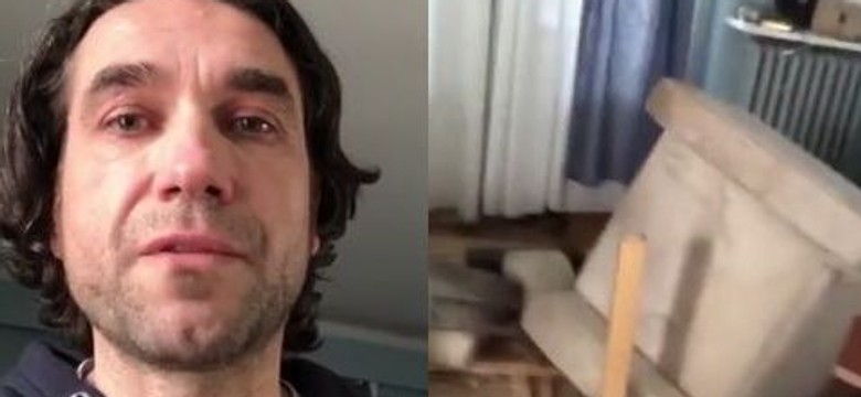 Marcin Dorociński ze łzami w oczach pokazuje zrujnowany dom: Jestem zdruzgotany...