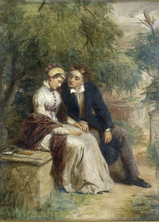 Mary Godwin i Percy Bysshe Shelley — obraz autorstwa Williama Powella Fritha