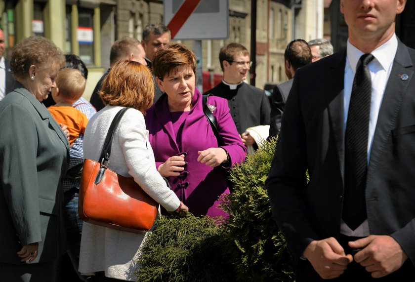 Premier Beata Szydło na święceniach syna