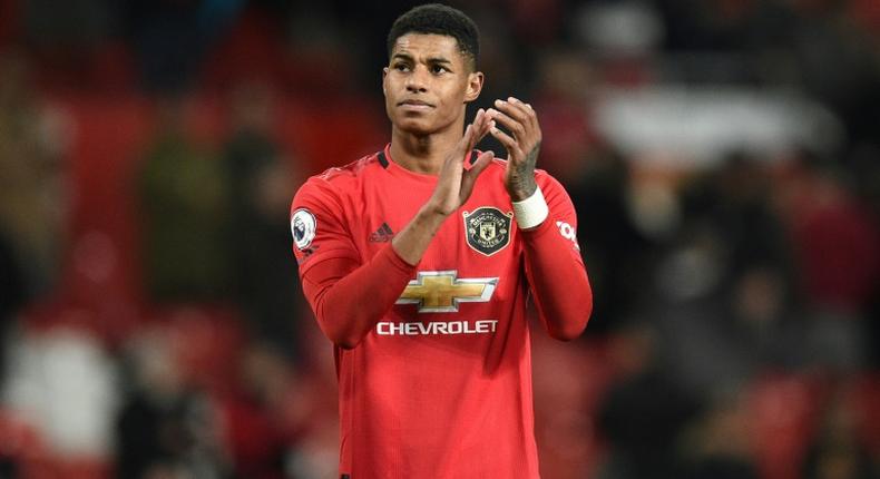 Manchester United and England forward Marcus Rashford