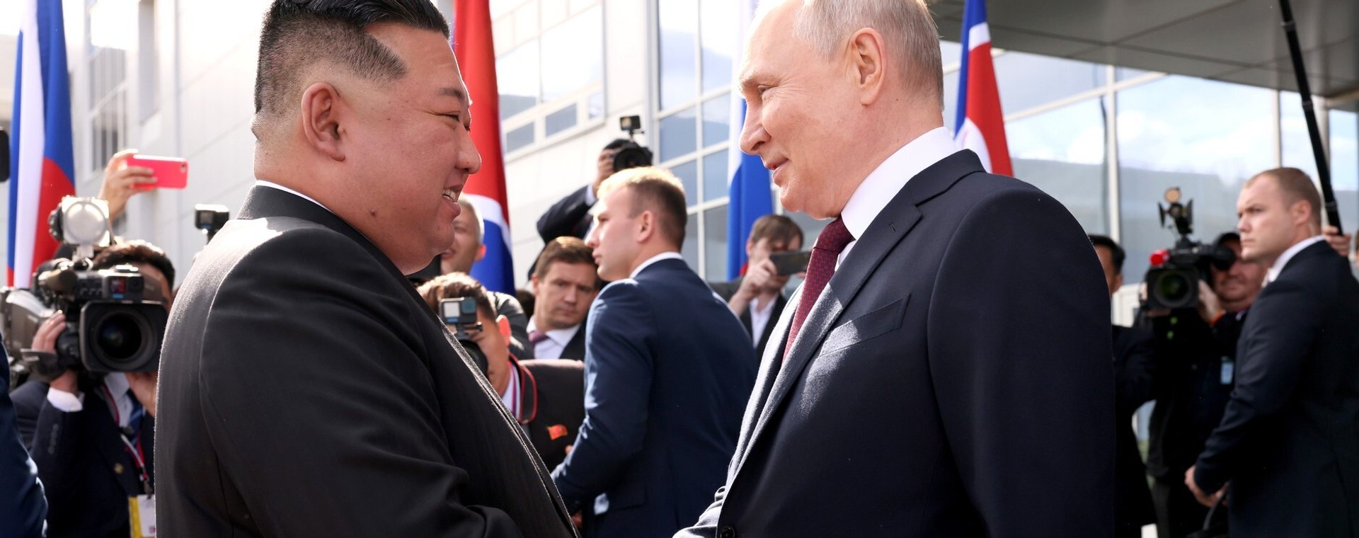 Kim Dzong Un i Władimir Putin