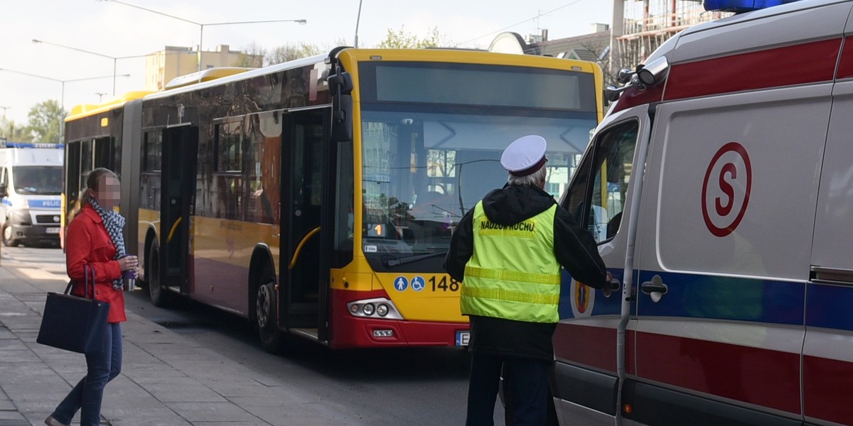 TIR staranował autobus MPK 