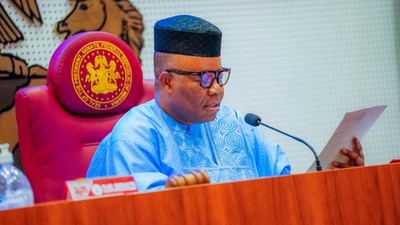 Senate President Godswill Akpabio [Tope Brown]