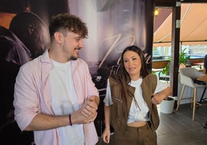 Aleksandra Bursać sa mužem 