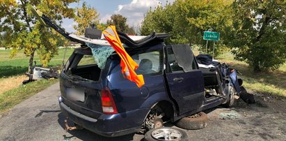 Tragiczny wypadek pod Lubrzą. Nie żyje jedna osoba