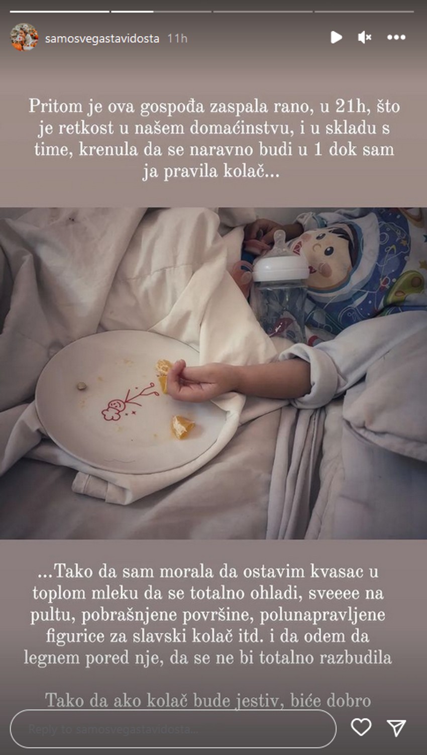 Una Piale peče slavski kolač