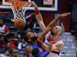 Liga NBA: Trzecie double-double Marcina Gortata. Wizards lepsi od Pistons