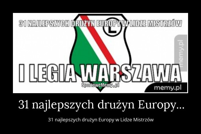 Legia Warszawa w Lidze Mistrzów - memy po meczu