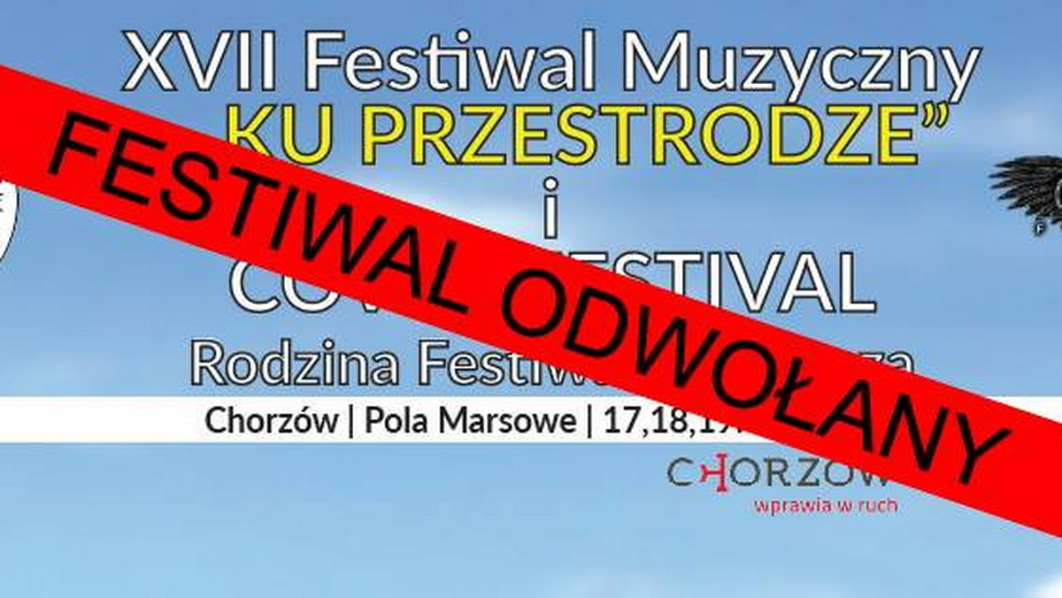 Festiwal Muzyczny "Ku Przestrodze" nie odbędzie się - taką wiadomość za pośrednictwem Facebooka przekazał organizator festiwalu, Adam Antosiewicz. Wiadomość została opublikowana w środę, 10 czerwca.