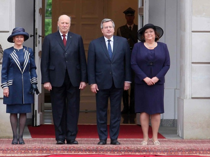 Norweska para królewska i polska para prezydencka