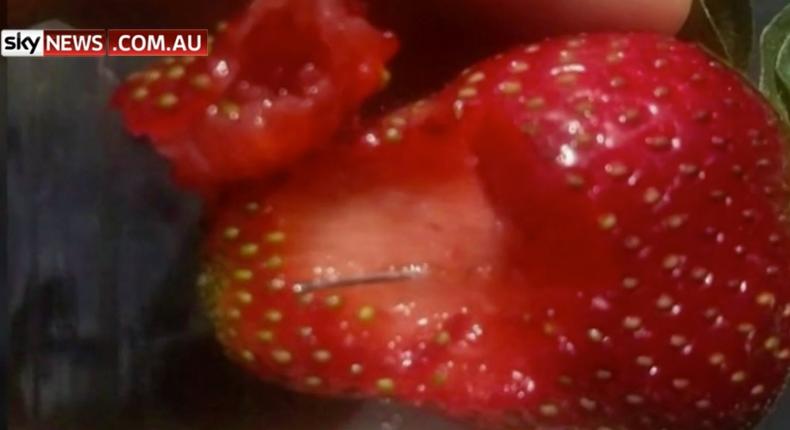 Australians are finding needles in their store-bought strawberries.