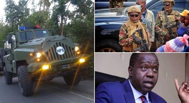 Details of rarely-seen weapons Interior CS Fred Matiang'i has unleashed on Laikipia bandits