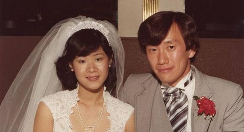 Yvonne Liu and her husband at their wedding in July 1981.Courtesy Yvonne Liu