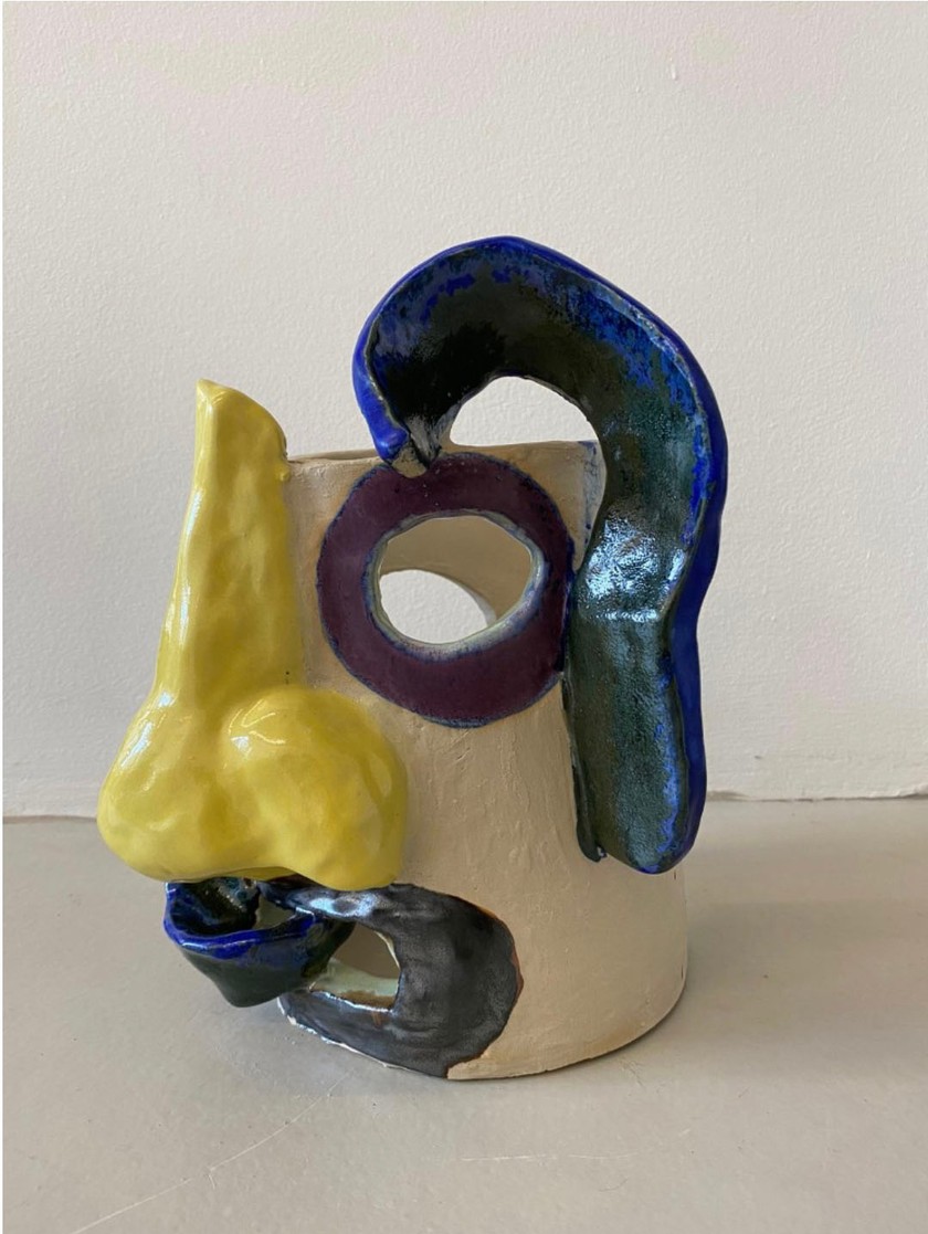 Pausenclown: Die Keramikarbeiten New Friends entstehen immer dann, wenn mal etwas Ruhe im Studio einkehrt.