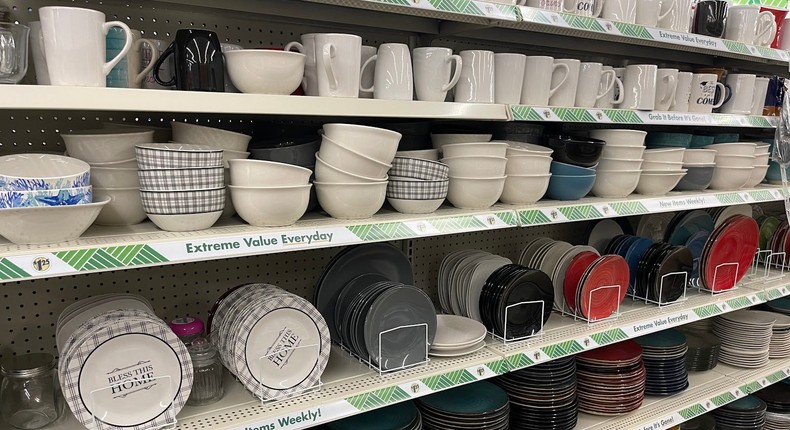 Dollar Tree has a lot of great products for a good price, including dishes.Dina Richards