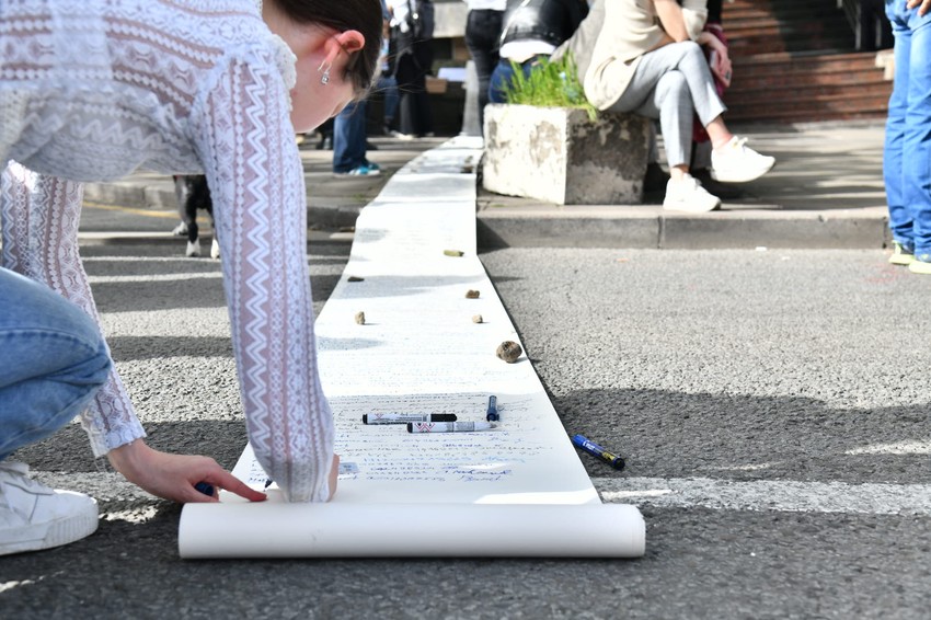 Protest ispred Ministarstva prosvete