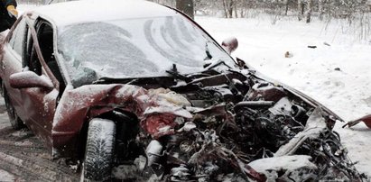 Z toyoty został wrak. Kolejna śmierć na drodze! FOTO