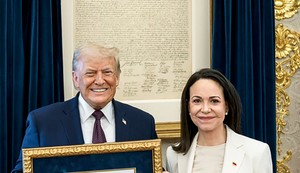 Donald Tramp i Marija Korina Mačado
