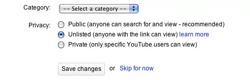 Teraz można zakwalifikować wrzucany na YouTube film do jednej z trzech dostępnych kategorii
