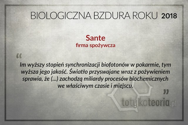 Biologiczna Bzdura Roku 2018