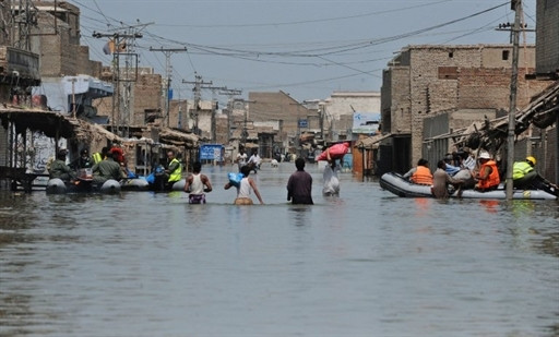 Wydarzenia 2010: powódź w Pakistanie, fot. AFP