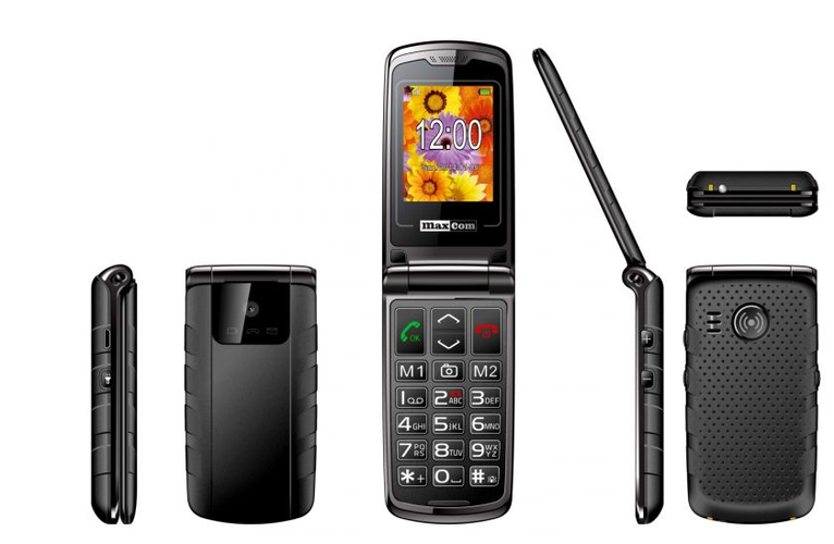 <strong>MaxCom MM82</strong><br /><br />

Magia telefonu z klapką jest nie do przecenienia. Łatwość odbierania połączenia to jedna z podstawowych funkcji telefonu dla seniora.<br /><br /> 

MaxCom oferuje na w tym wariancie duży kolorowy wyświetlacz TFT 2,2