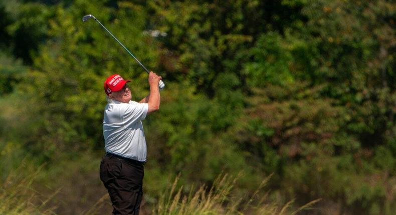 Former President Donald Trump's affinity for golf presents a major security challenge for Secret Service, security experts said.Manuel Balce Ceneta/AP