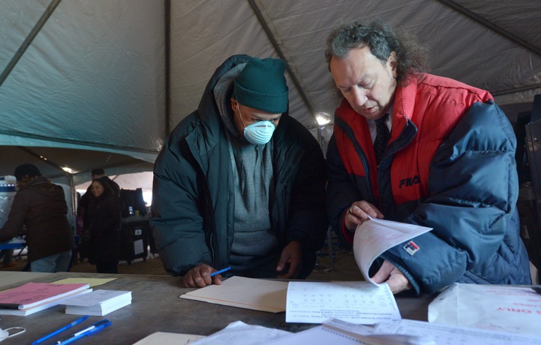 Komisja wyborcza niedaleko Nowego Jorku