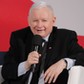 Jarosław Kaczyński podczas spotkania w Ostródzie