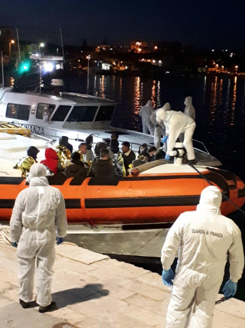 Migranti na Lampeduzi