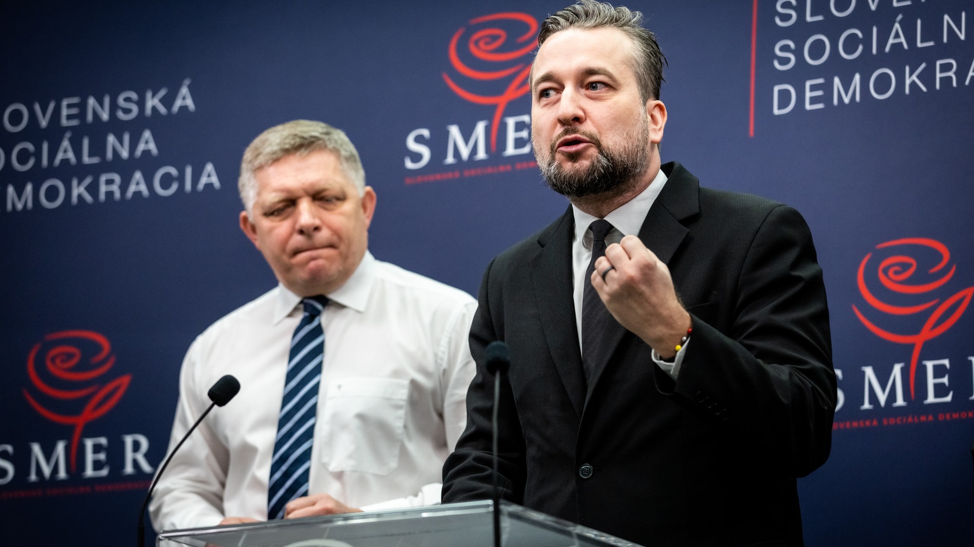 Luboš Blaha a Robert Fico