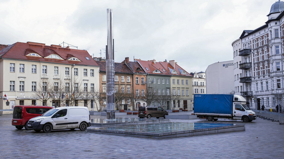 Plac Kolegiacki w Poznaniu w lutym 2022 r.