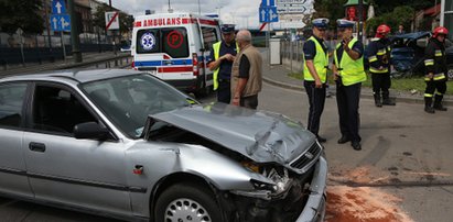 FOTO! Poważna kolizja przy dworcu autobusowym